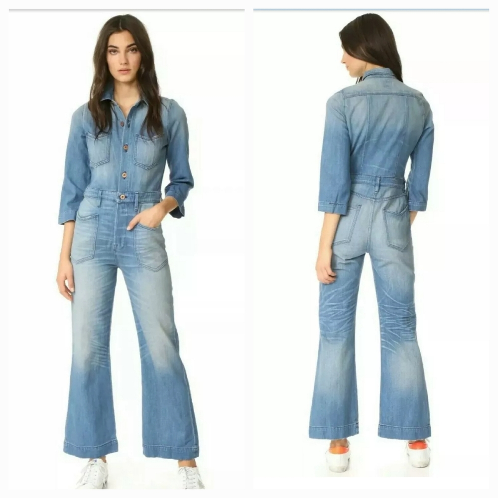 NSF Charley Denim Jumpsuit M